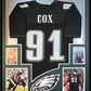 Framed Philadelphia Eagles Fletcher Cox Autographed Signed Jersey Jsa Coa