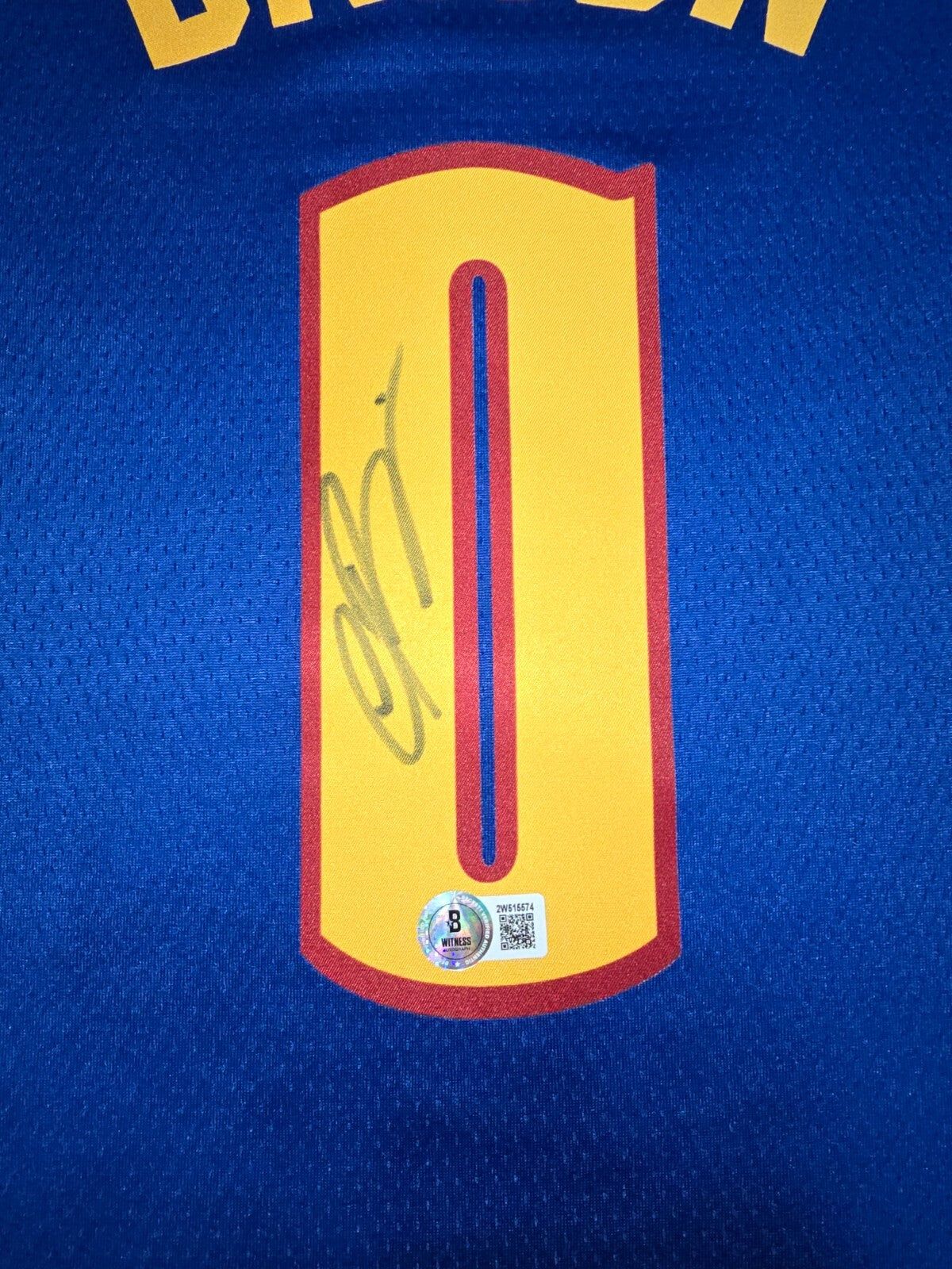 Denver Nuggets Christian Braun Autographed Signed Jersey Beckett Holo