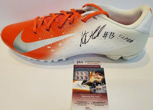 MVP Authentics Denver Broncos Kj Hamler Autographed Signed Nike Vapor Cleat Jsa Coa 125.10 sports jersey framing , jersey framing