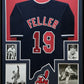 Framed Cleveland Indians Bob Feller Autographed Jersey Psa Coa