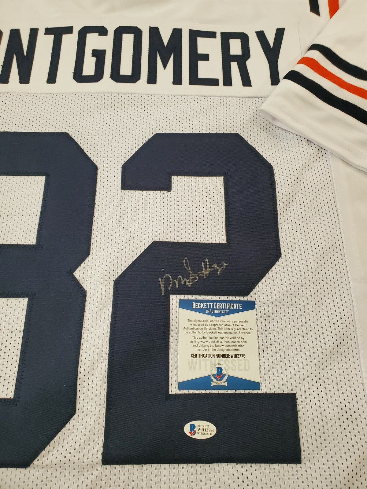 Chicago Bears David Montgomery Autographed Signed Jersey Beckett Coa