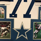 Framed Jim Jeffcoat Autographed Signed Inscribed Dallas Cowboys Jersey Jsa Coa