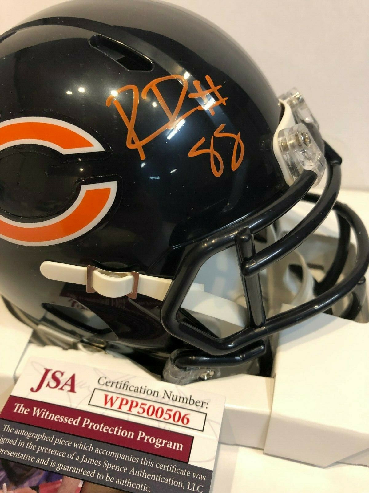 Riley Ridley Autographed Signed Chicago Bears Mini Helmet Jsa Coa