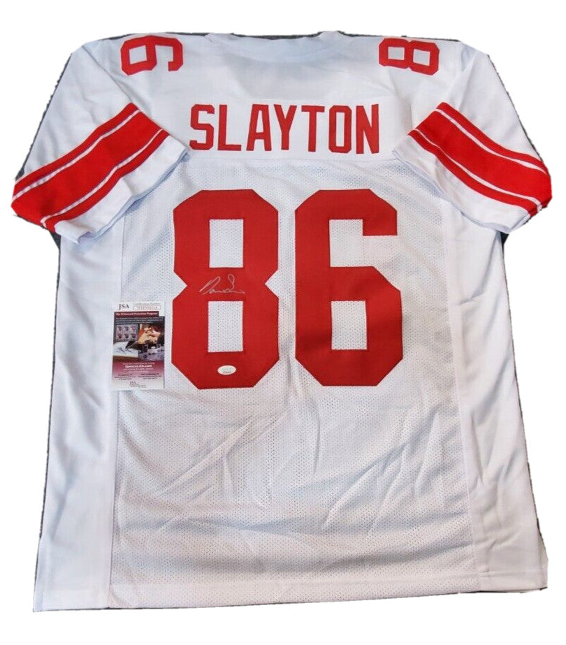 N.Y. Giants Darius Slayton Autographed Signed Jersey Jsa Coa Silver Signature
