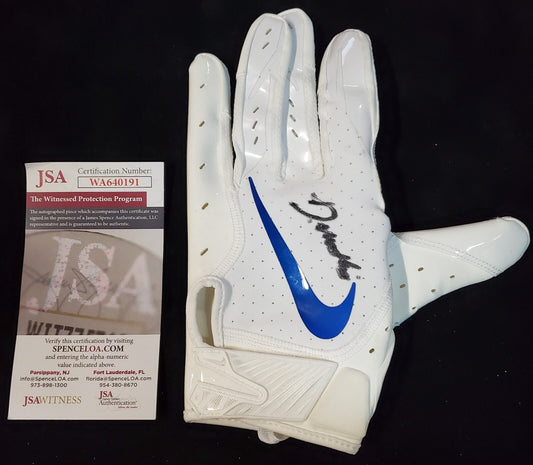Denver Broncos Damarri Mathis Autographed Signed Glove Jsa Coa