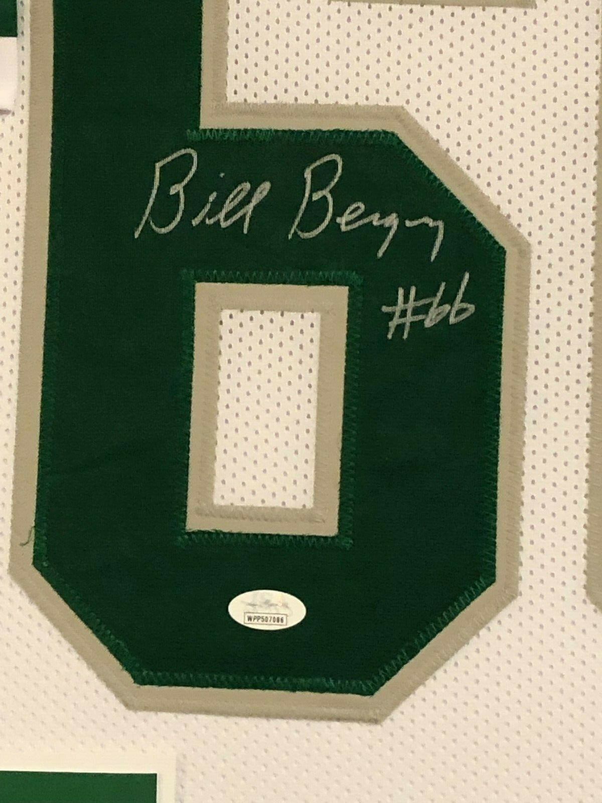 Framed Philadelphia Eagles Bill Bergey Autographed Signed Jersey Jsa Coa