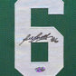 Suede Framed Boston Celtics Bill Russell Autograph Signed Jersey Hollywood Holo