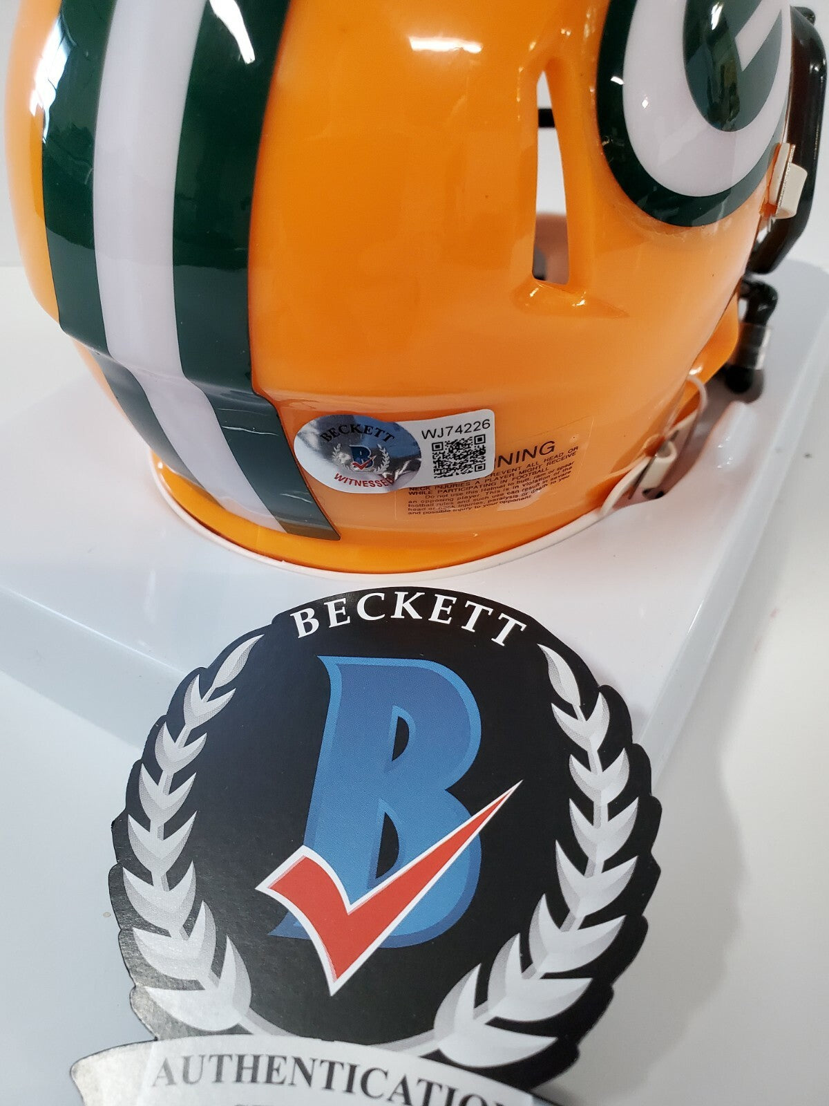 Jordy Nelson Autographed Signed Green Bay Packers Speed Mini Helmet Bas Holo