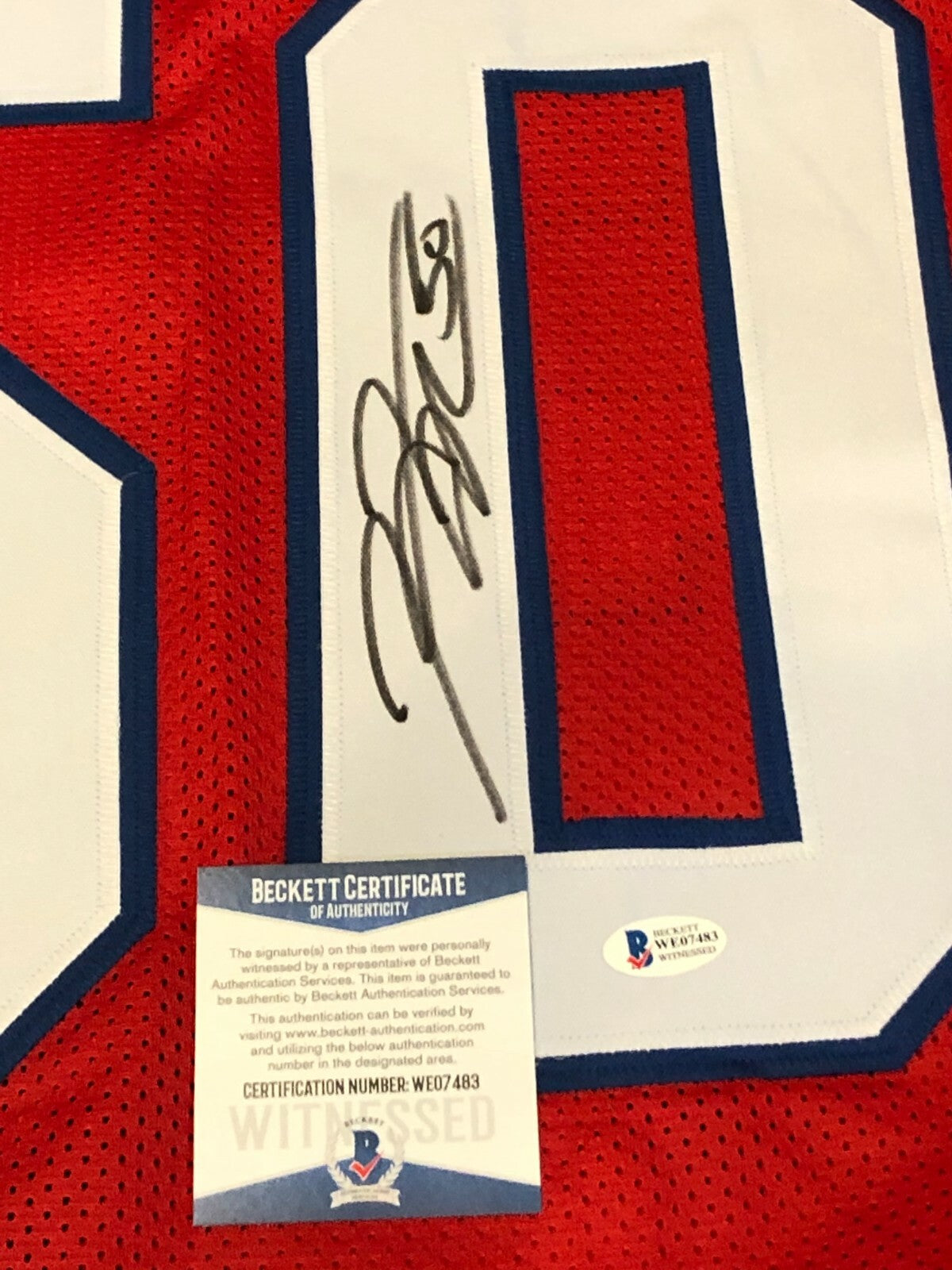 New England Patriots Rob Ninkovich Autographed Signed Jersey Beckett Coa