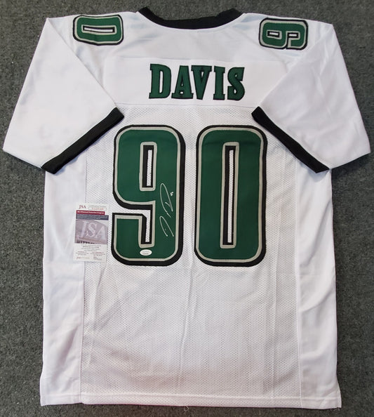 Philadelphia Eagles Jordan Davis Autographed Signed Jersey Jsa Coa