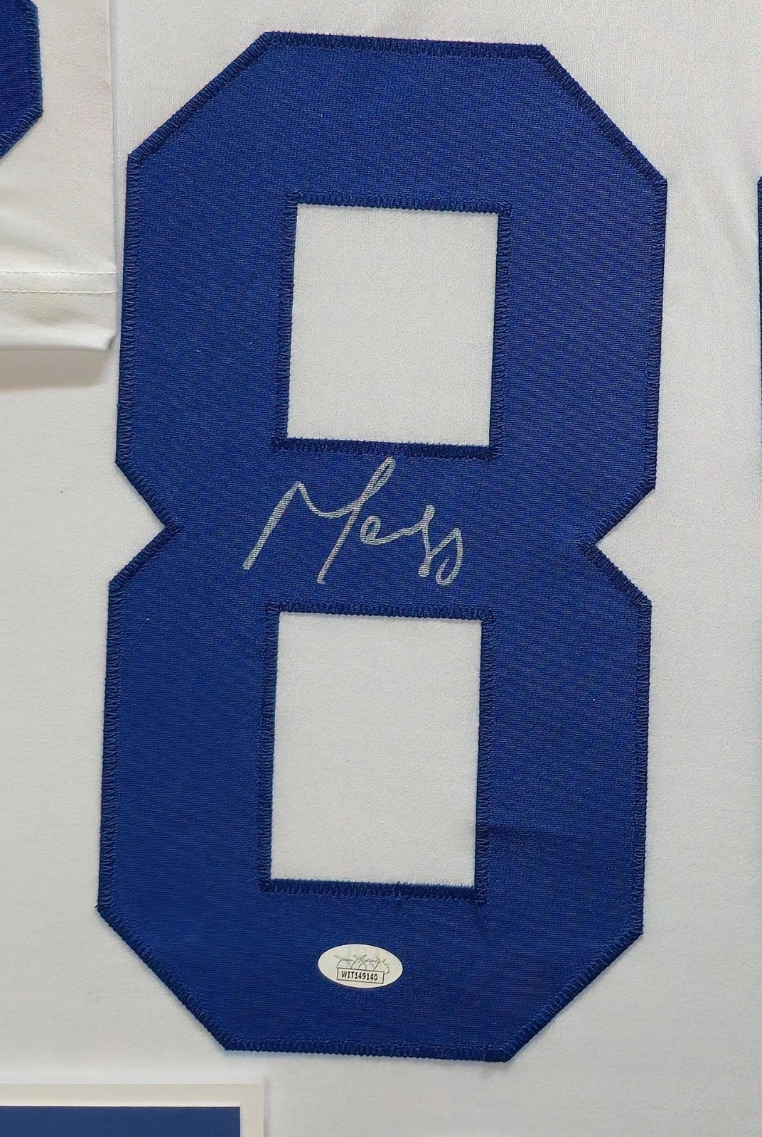 Framed Indianapolis Colts Marvin Harrison Signed Jersey Jsa Coa
