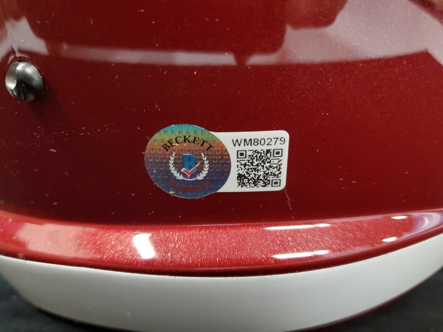 Washington Football Dyami Brown Signed Full Size Replica Helmet Beckett Holo