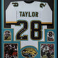 Framed Jacksonville Jaguars Fred Taylor Autographed Signed Jersey Jsa Coa