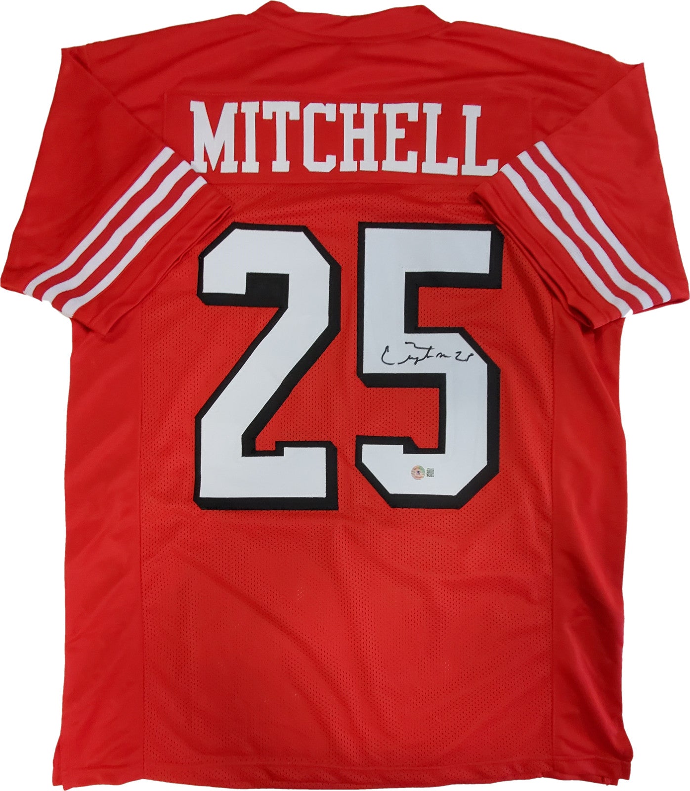 San Francisco 49Ers Elijah Mitchell Autographed Signed Jersey Beckett Holo