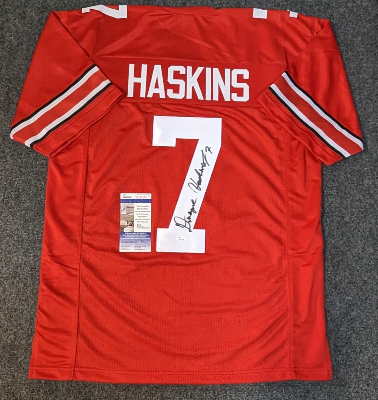 Ohio State Buckeyes Dwayne Haskins Autographed Signed Jersey Jsa Coa