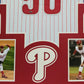 Framed Philadelphia Phillies Jamie Moyer Autographed Signed Jersey Playball Coa