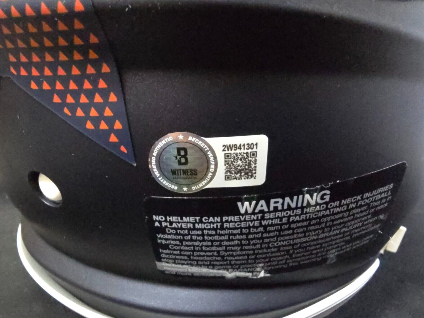 Denver Broncos Pat Surtain Ii Signed Insc Authentic Full Size Helmet Beckett