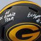 Green Bay Packers Eric Stokes Signed Insc Full Size Eclipse Authentic Helmet Jsa