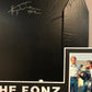 Framed Henry Winkler "The Fonz" Autographed Signed Faux Leather Jacket Jsa Coa