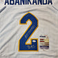 Pitt Panthers Israel "Izzy" Abanikanda Autographed Inscribed Jersey Jsa Coa