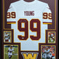 Framed Washington Chase Young Autographed Signed Nike Jersey Fanatics Holo