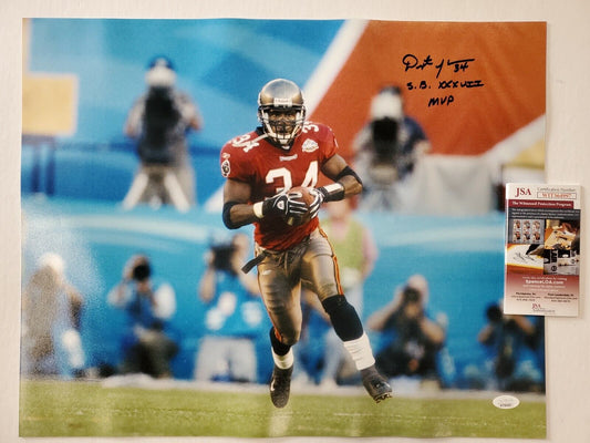 MVP Authentics Tampa Bay Buccaneers Dexter Jackson Autographed Inscribed 16X20 Photo Jsa Coa 107.10 sports jersey framing , jersey framing
