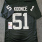 Las Vegas Raiders Malcolm Koonce Autographed Inscribed Jersey Jsa Coa