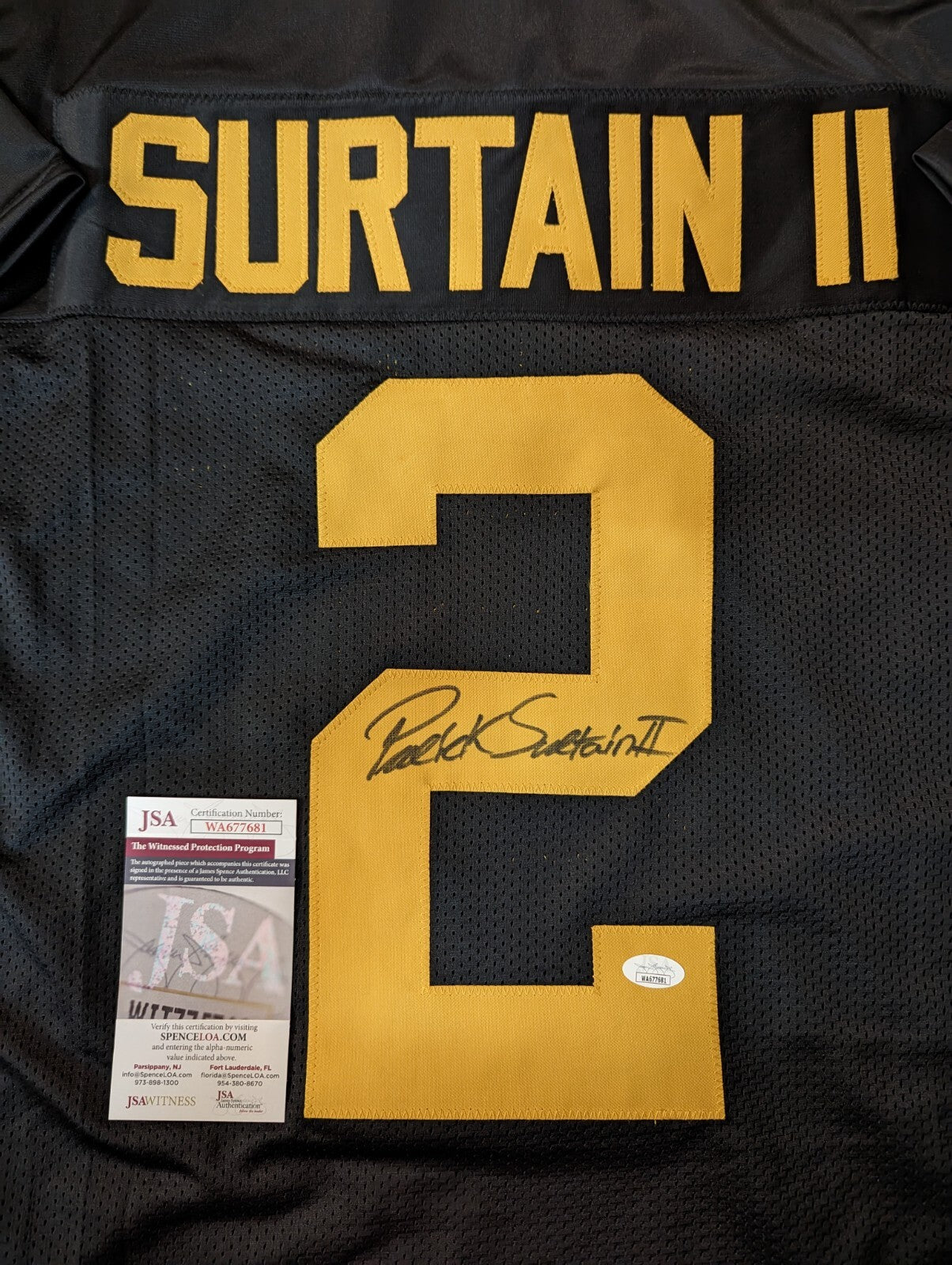 American Heritage Patriots Patrick Surtain Ii Autographed Signed Jersey Jsa Coa