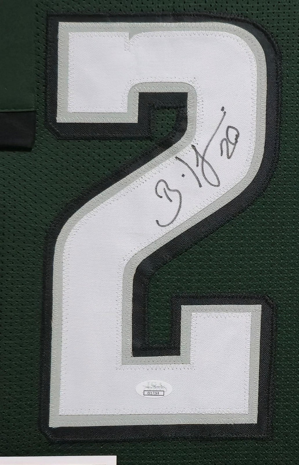 Framed Philadelphia Eagles Brian Dawkins Autographed Signed Jersey Jsa Coa