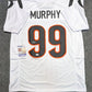 MVP Authentics Cincinnati Bengals Myles Murphy Autographed Signed Jersey Jsa Coa 148.50 sports jersey framing , jersey framing