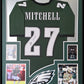 Framed Philadelphia Eagles Quinyon Mitchell Autographed Signed Jersey Jsa Coa