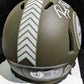 Pittsburgh Steelers Rocky Bleier Signed Inscribed Salute Mini Helmet Bas Holo