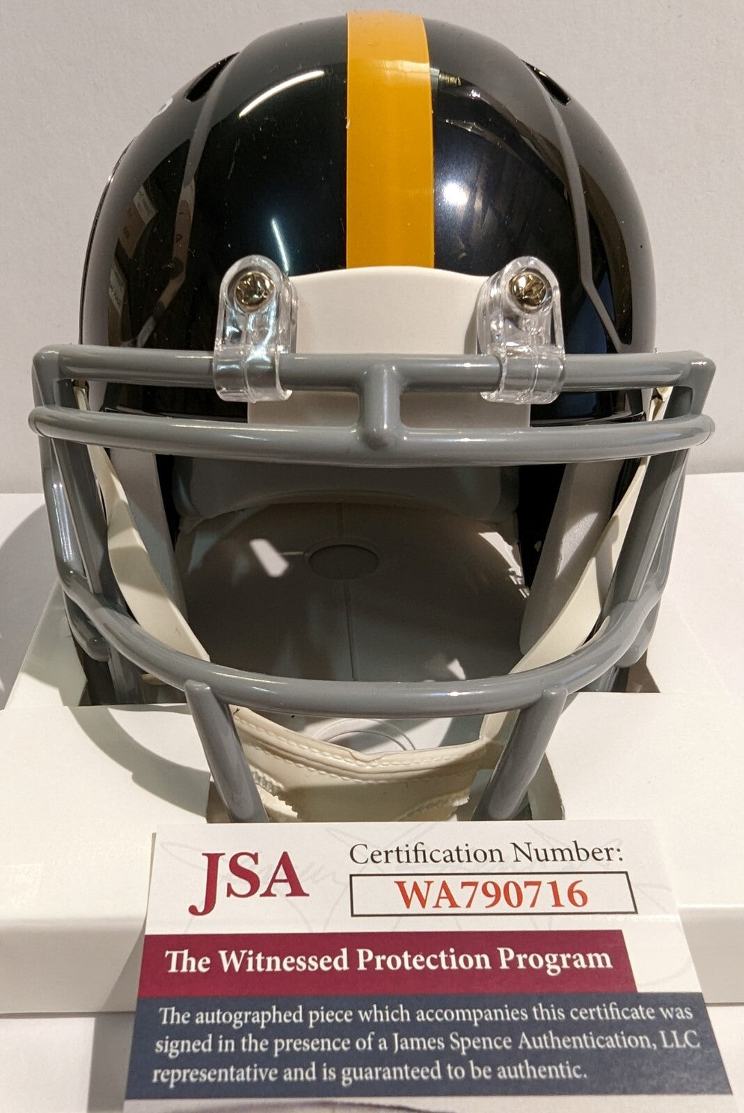 Pittsburgh Steelers Jack Ham Signed Inscribed "Hof 88" Speed Mini Helmet Jsa Coa