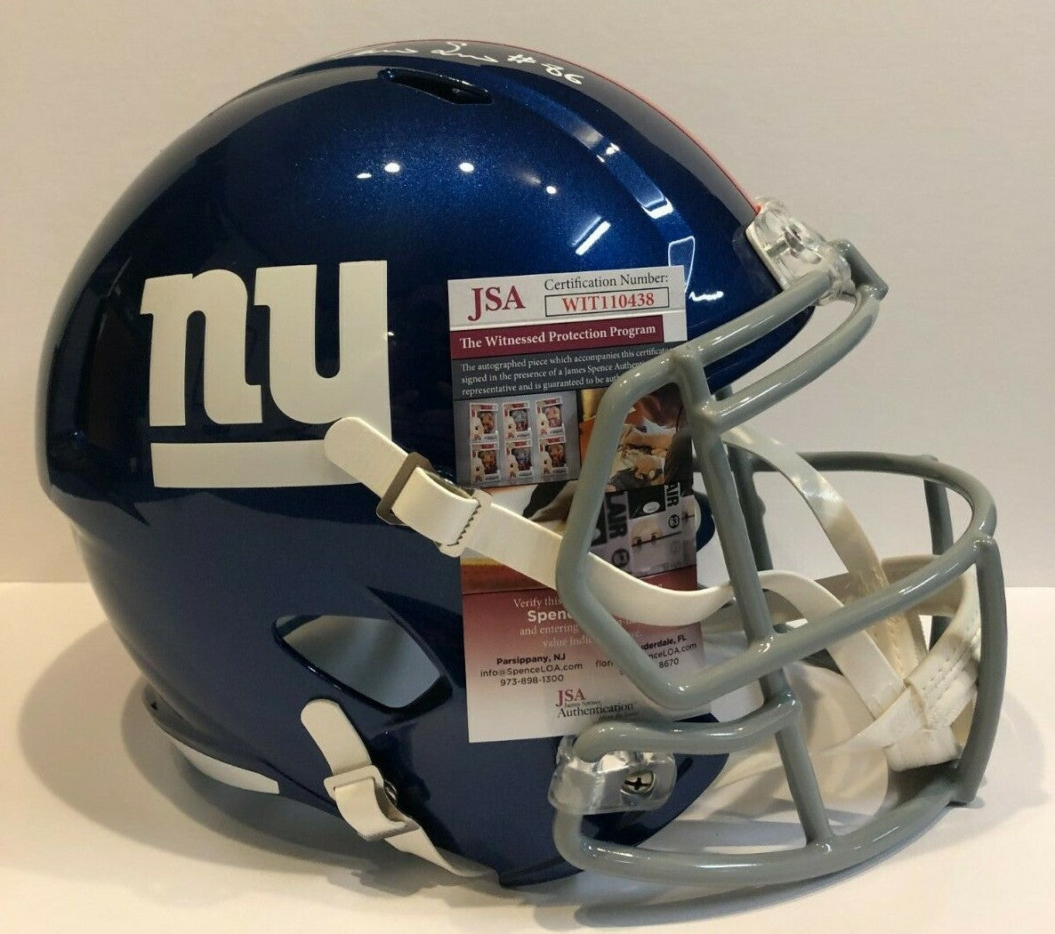 Darius Slayton Signed N.Y. Giants Full Size Speed Replica Helmet Jsa Coa