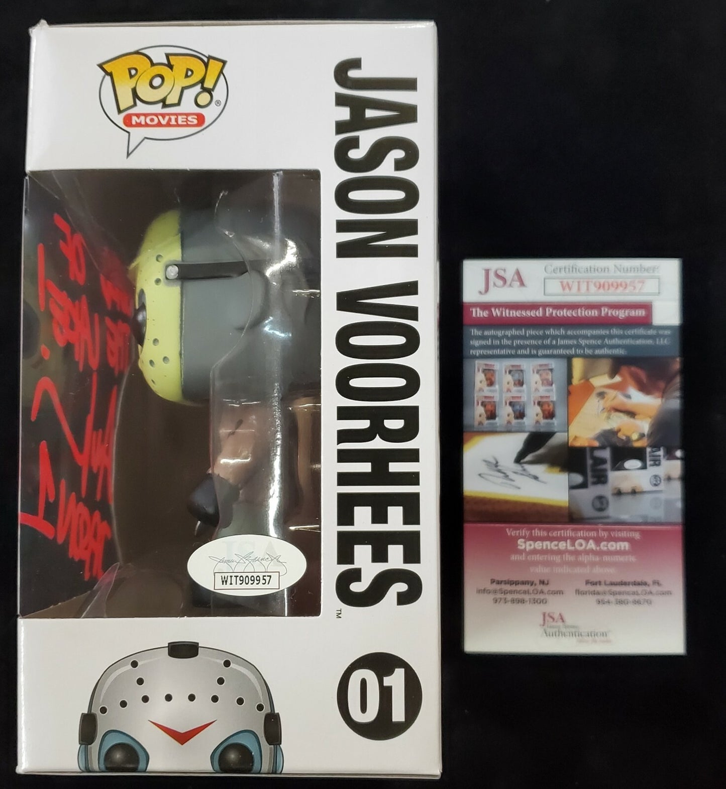 Ari Lehman Signed Insc Friday The 13Th Jason Voorhees Funko Pop Jsa Coa