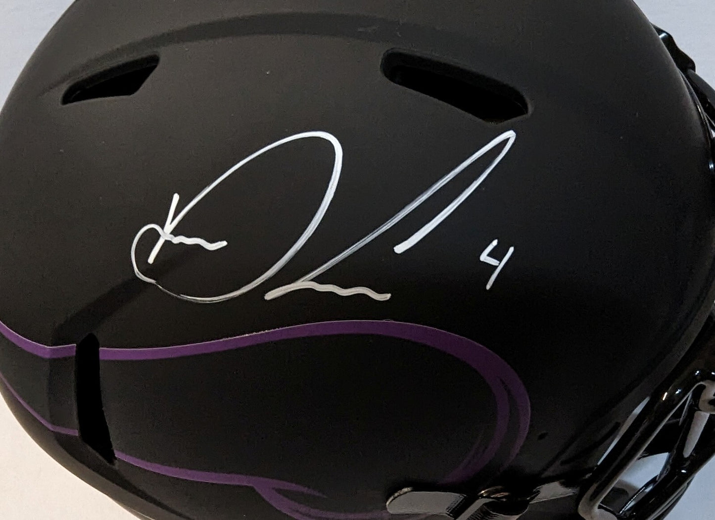 Minnesota Vikings Dalvin Cook Signed Full Size Eclipse Authentic Helmet Jsa Coa