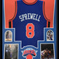 Framed New York Knicks Latrell Sprewell Autographed Signed Jersey Beckett Holo