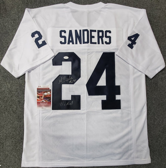 Penn State Miles Sanders Autographed Signed Inscribed Jersey Jsa Coa