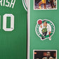 Framed Boston Celtics Robert Parish Autographed Jersey Mounted Memories Holo