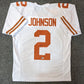 Texas Longhorns Roschon Johnson Signed Autographed Jersey Beckett Holo