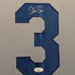 Framed Steve Sax Autographed Signed La Dodgers Jersey Jsa Coa