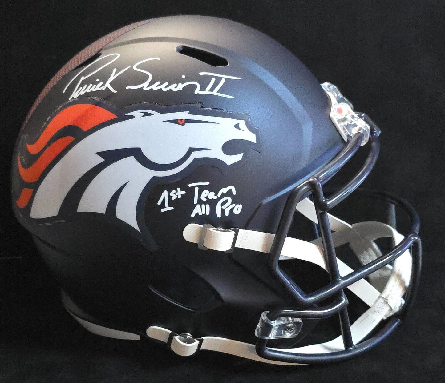 Denver Broncos Pat Surtain Ii Signed Insc Replica Full Size Helmet Beckett