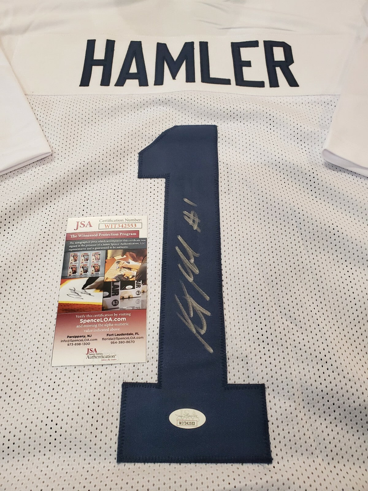 Penn State Kj Hamler Autographed Signed Jersey Jsa Coa