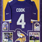 Framed Minnesota Vikings Dalvin Cook Autographed Signed Nike Jersey Beckett Holo