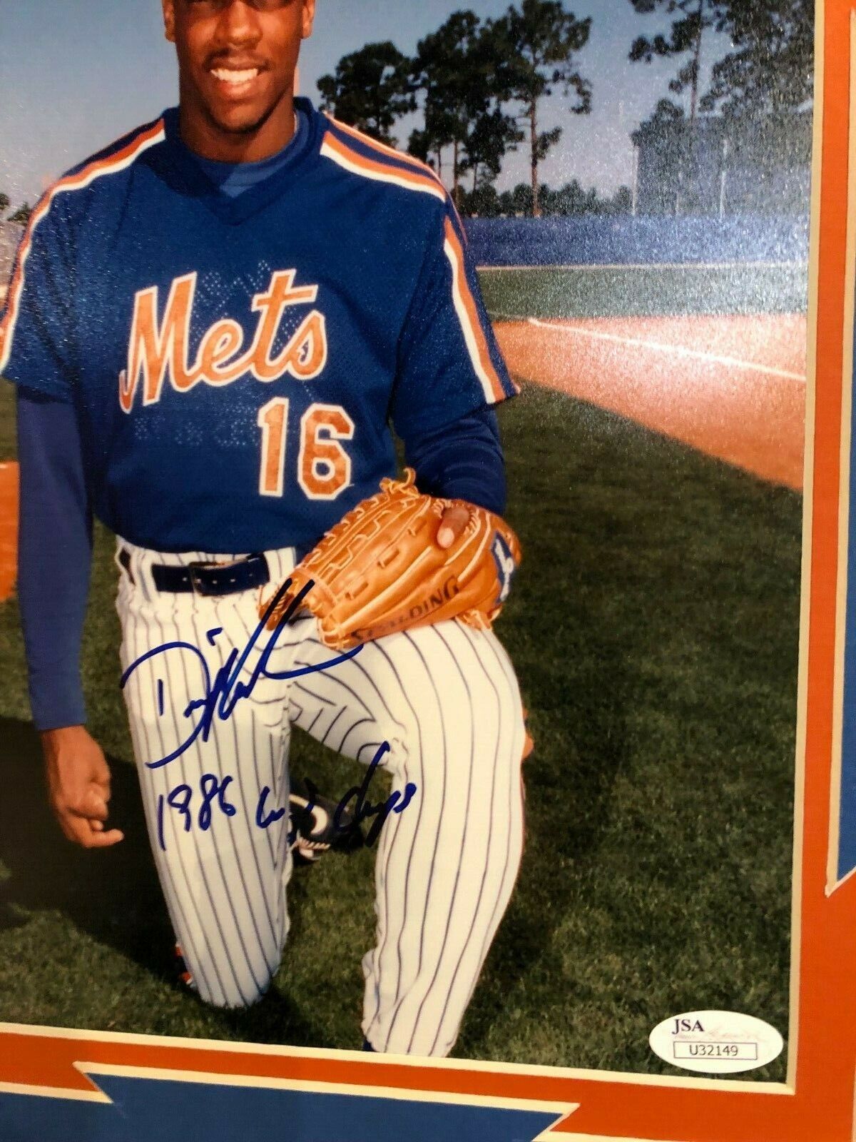 MVP Authentics Framed Signed N.Y. Mets Dwight Gooden 8X10 Photo Collage Jsa Coa 89.10 sports jersey framing , jersey framing