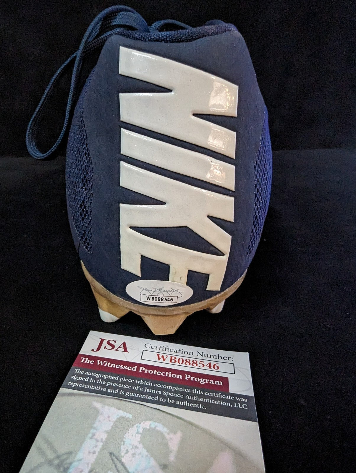 Notre Dame Fighting Irish Rudy Ruettiger Autographed Signed Cleat Jsa Coa