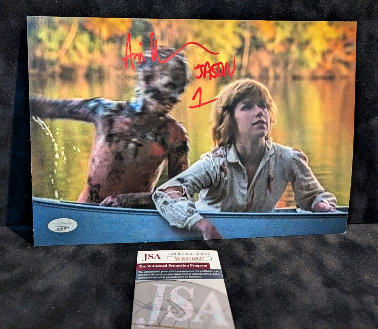 Ari Lehman Signed Inscribed Jason Voorhees Friday The 13Th 8X12 Photo Jsa Coa