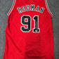 Chicago Bulls Dennis Rodman Autographed Signed Jersey Jsa Holo