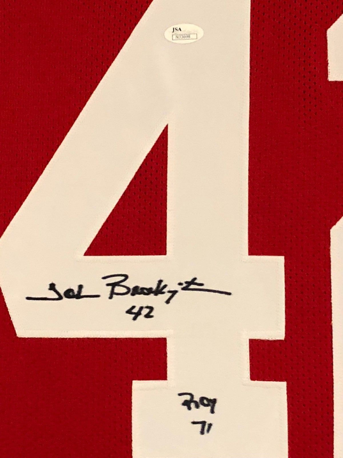 Framed Ohio State Buckeyes John Brockington Autographed Signed Jersey Jsa Coa