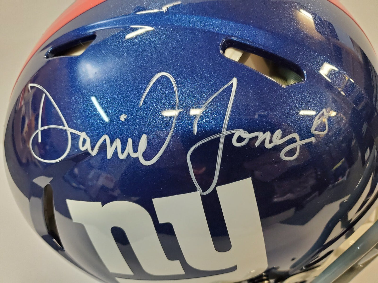 Daniel Jones Signed Ny Giants Full Size Speed Authentic Helmet Beckett Coa